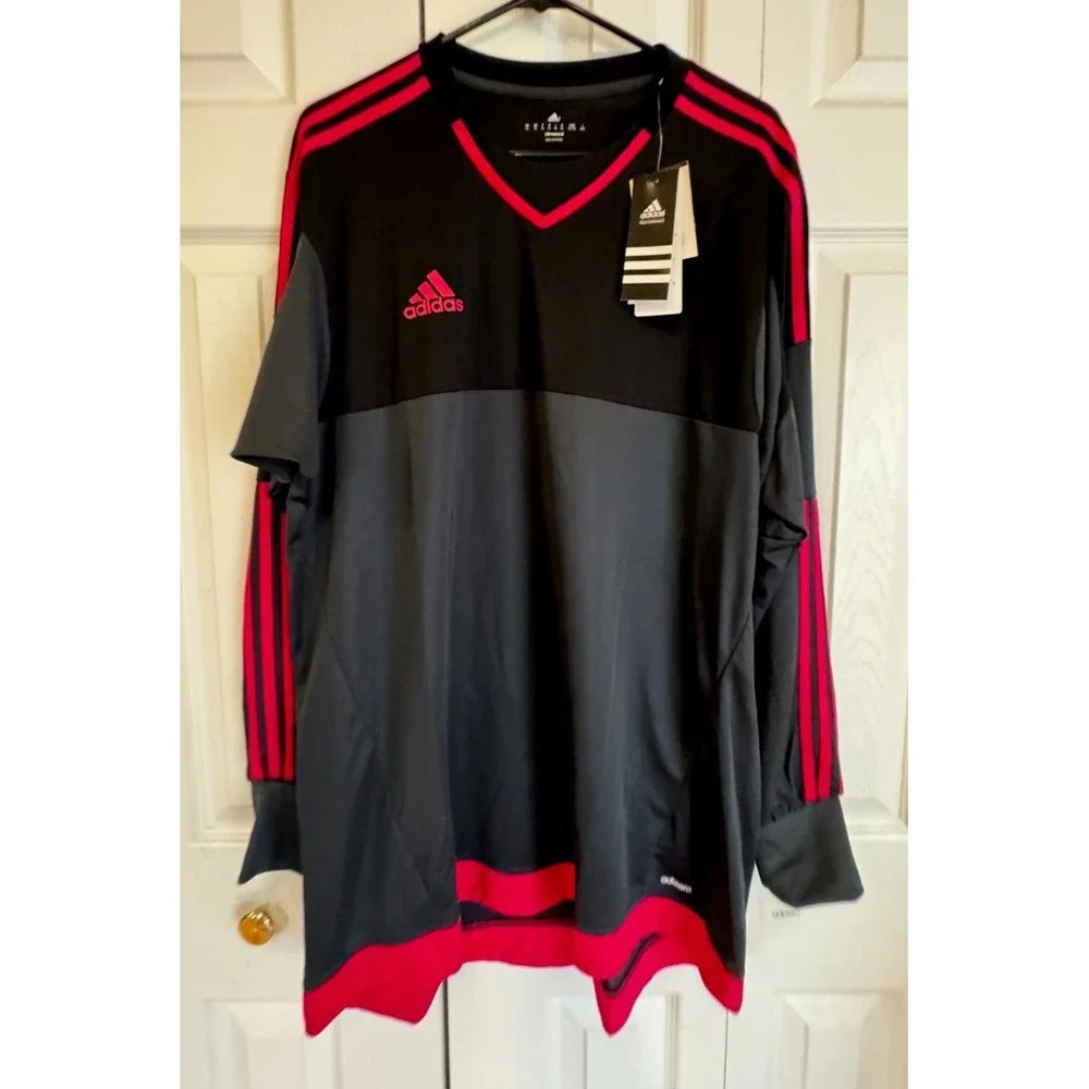 Adidas Adizero Top 15 GK Long Sleeve GoalKeeper Jersey Black & Pink Men's XL NEW